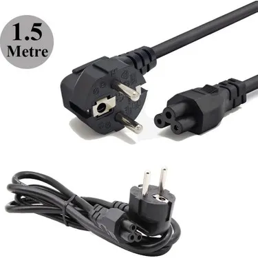 DİZ ÜSTÜ Laptop Power Kablosu 1,5 MT