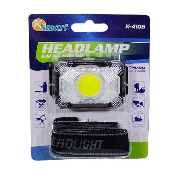 Headlamp KAFA Lambası Dikdörtgen KASA Ledli