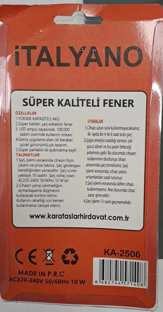 EL Feneri Kambur 10W LED Yg-2 ( Ka-2506 ) 2