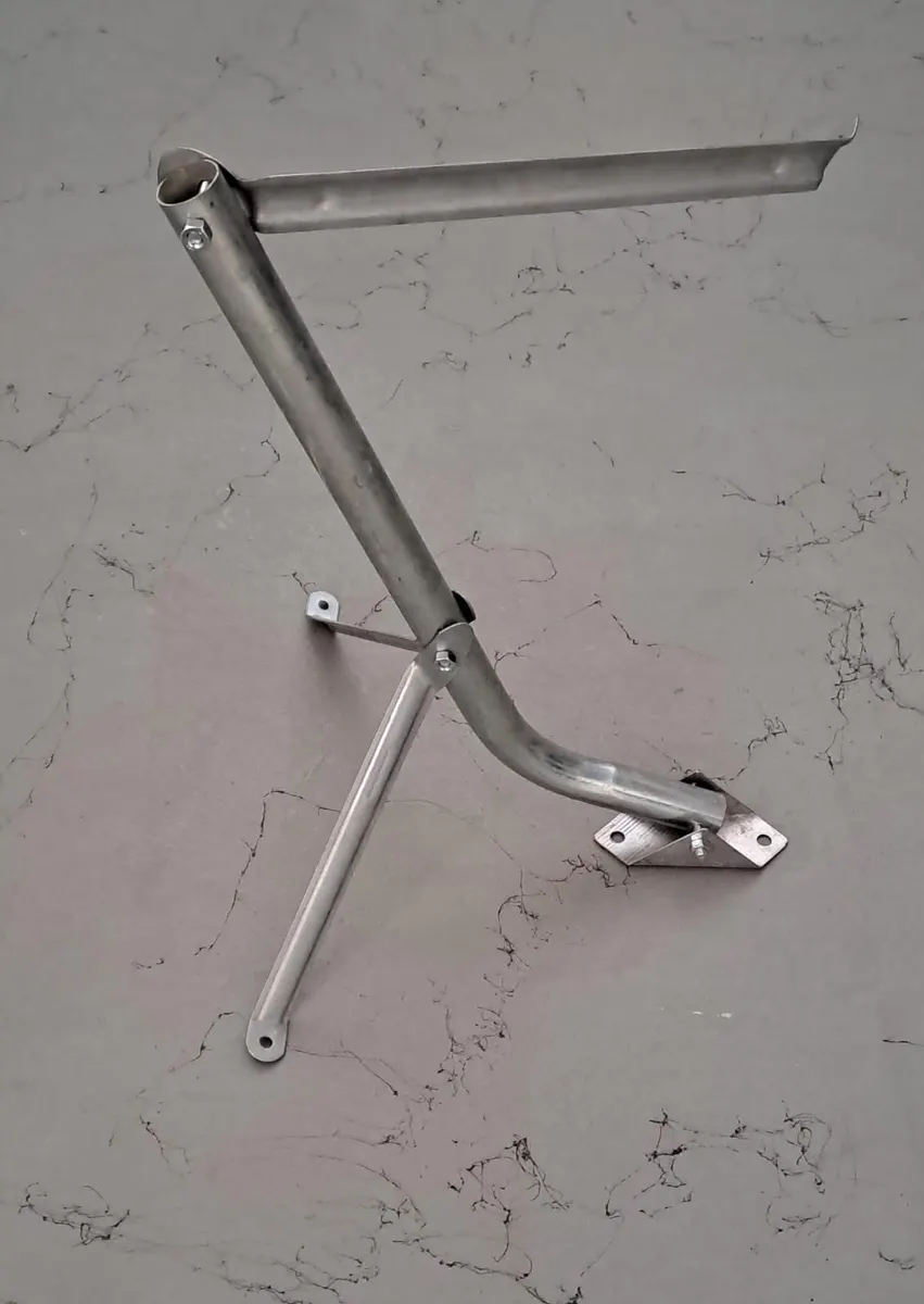 UYDU ANTENİ ÇANAK İÇİN L AYAK - L BORU ( ÇAP : 3 cm ) ( UYDU ÇANAĞI- ÇANAK ANTEN YER & DUVAR MONTAJ AYAĞI ) 4