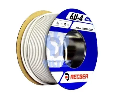 Reçber TV Kablosu Rg6-u4 Beyaz Anten Kablosu