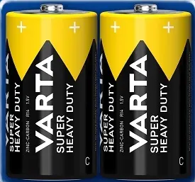 Varta Super Heavy DUTY - ORTA PİL 2Lİ Paket