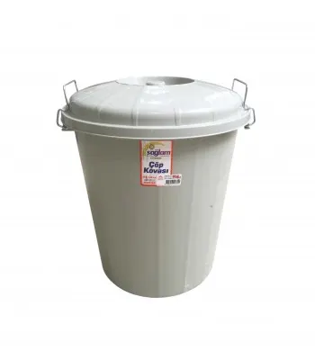 Sağlam ÇÖP Kovası Battal 35 Lt. Kilitli 240
