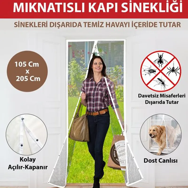 LEVA MIKNATISLI KAPI SİNEKLİĞİ 105 cm x 205 cm 2