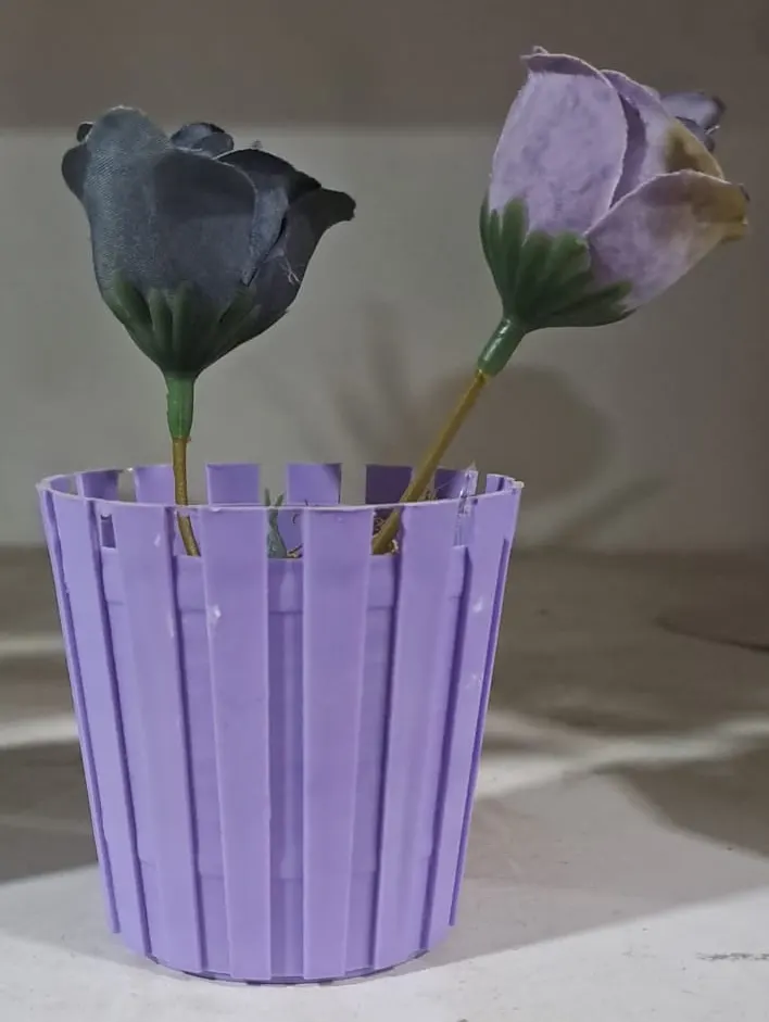 EVD MİNİ FIÇI SAKSILI ÇİÇEK GÜL EVA 5485 ( 6 x 6 cm )