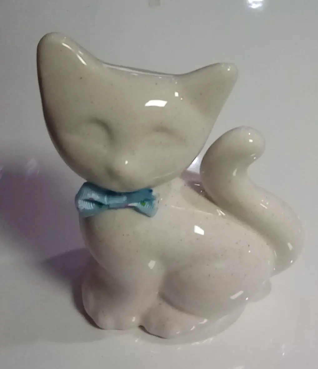 GOLD HOME - SERAMİK FİYONKLU KEDİ ( 12 x 17 cm ) 2