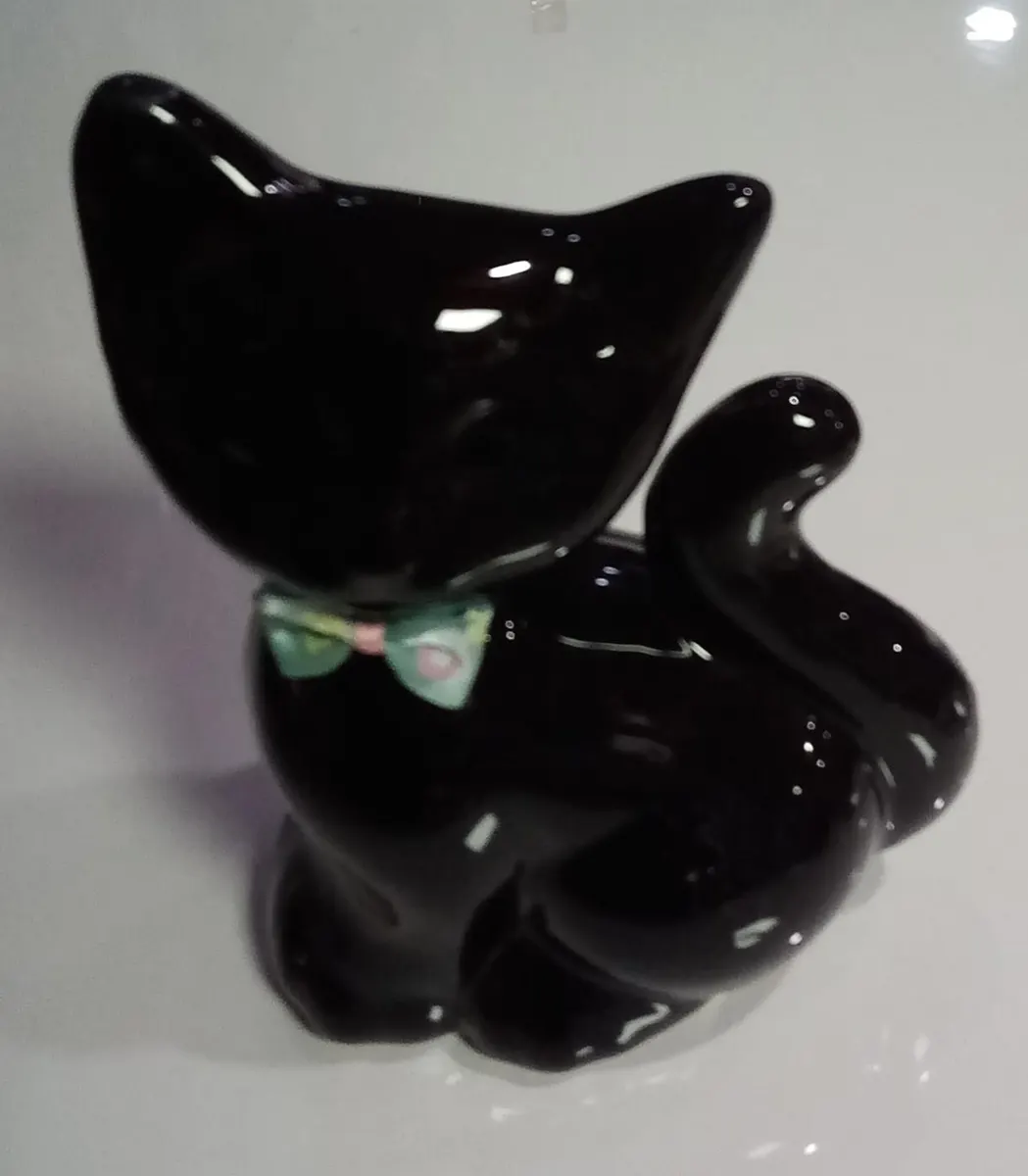 GOLD HOME - SERAMİK FİYONKLU KEDİ ( 12 x 17 cm ) 4