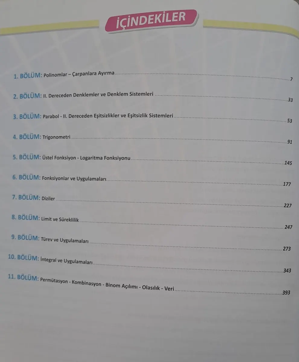Aydın Yayınları AYT Matematik SORU Bankası 2
