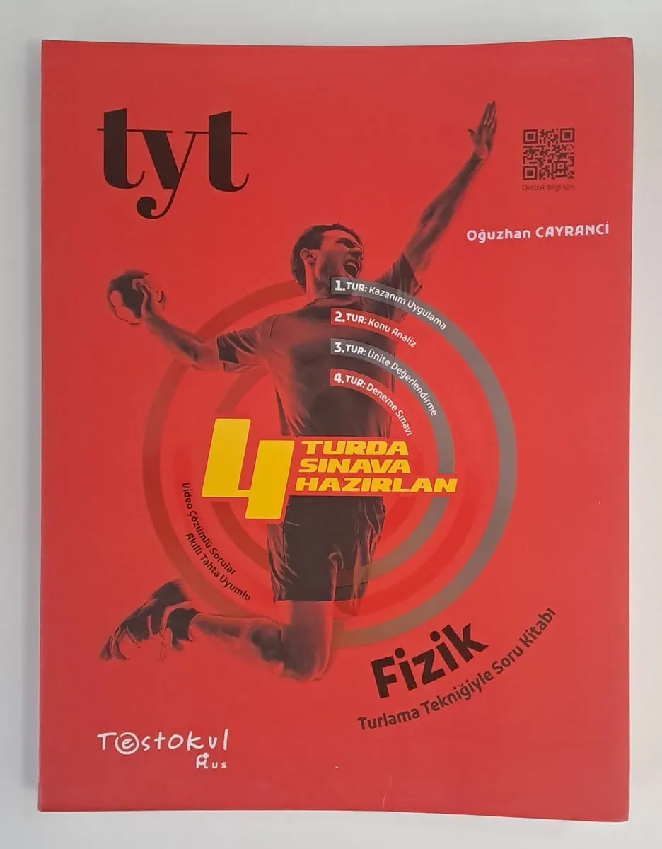 TEST OKUL PLUS Yayınları TYT Fizik Turlama Tekniğiyle SORU Kitabı ( 2.EL )