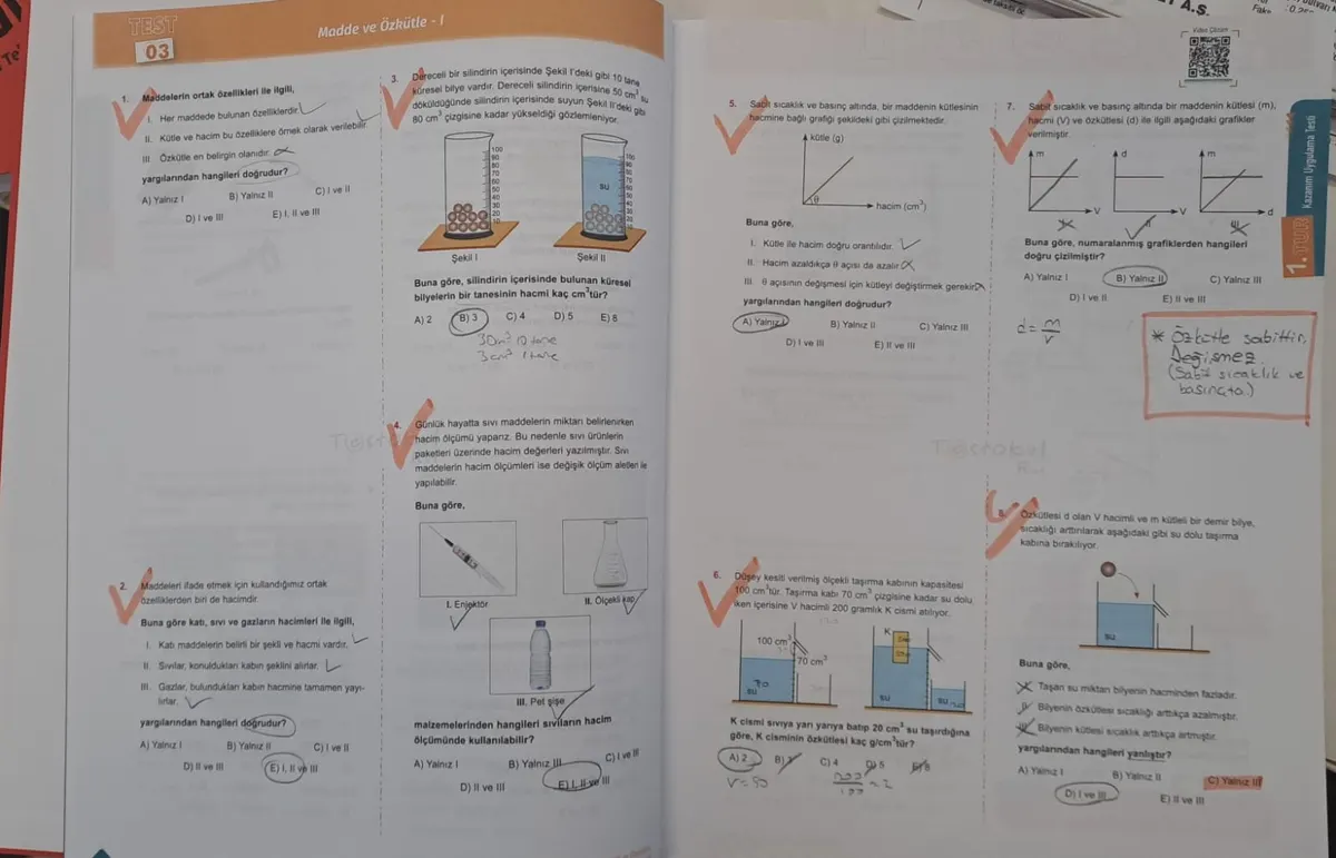 TEST OKUL PLUS Yayınları TYT Fizik Turlama Tekniğiyle SORU Kitabı ( 2.EL ) 2