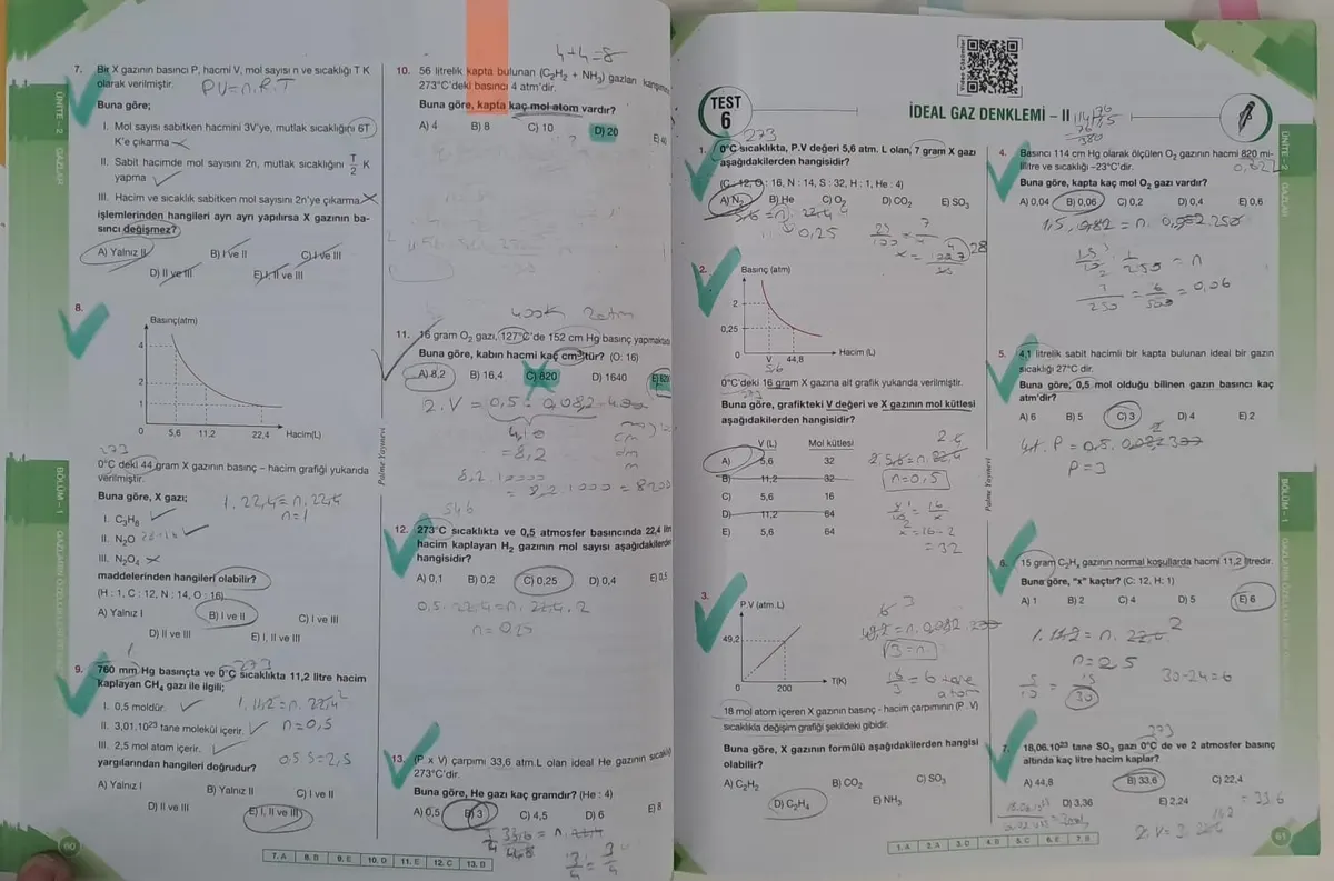 Nitelik VE Palme Yayınları 10. VE 11.SINIF Kimya SORU Bankası ( 2.EL ) 2