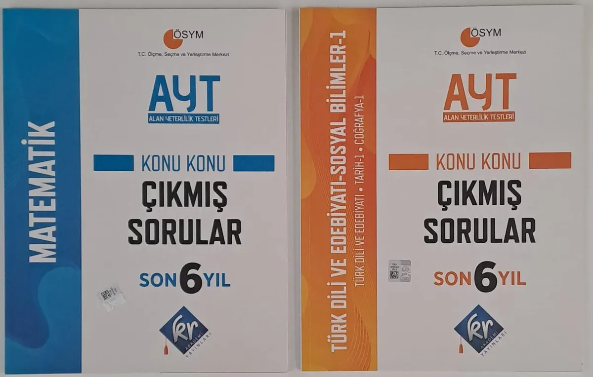KR Akademi Yayınları AYT Matematik VE Türkdili Edebiyatı-sosyal Bilimler-1 Çıkmış Sorular