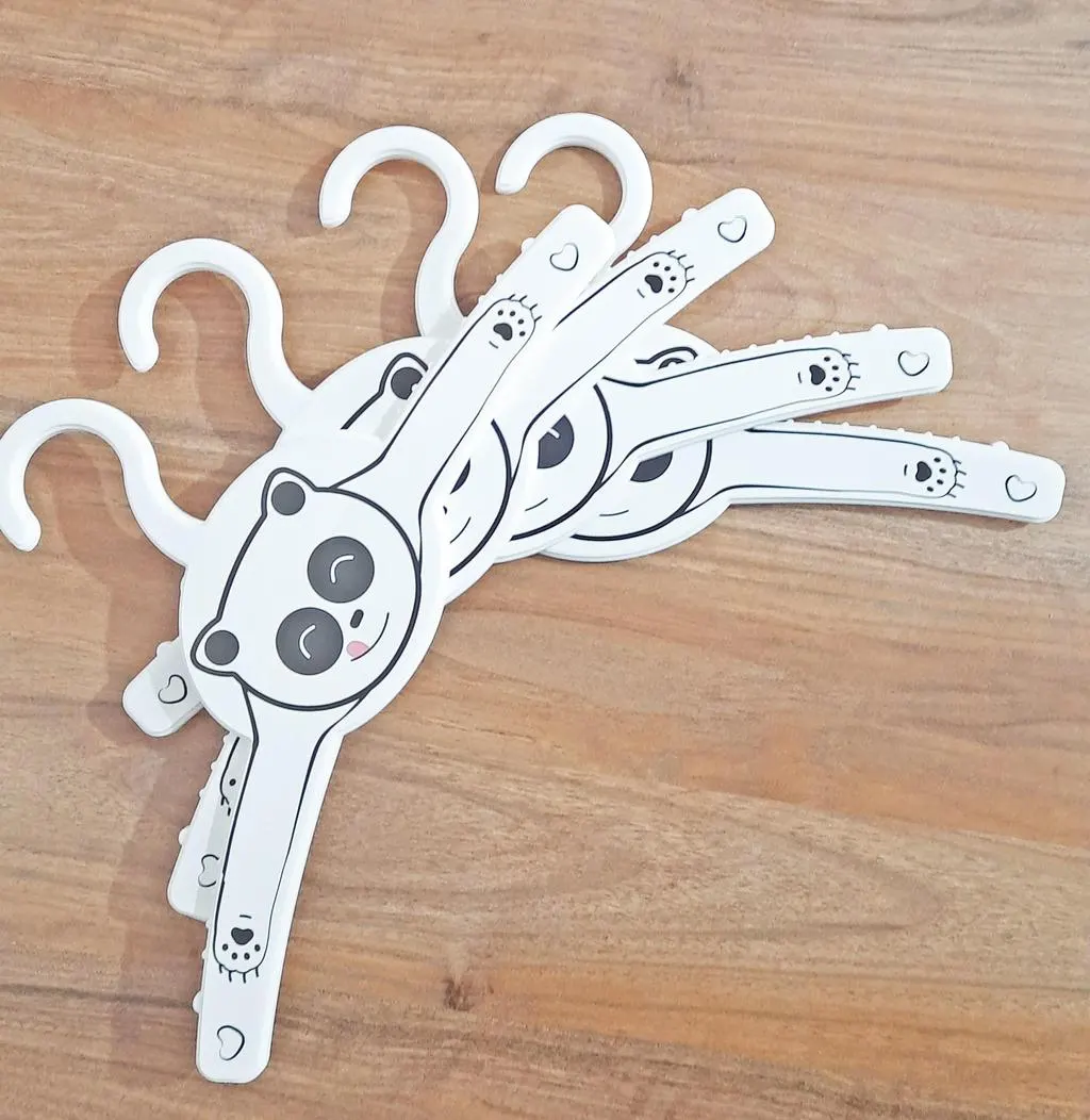 Gondol Çocuk Elbise Askısı Panda Desen 4 LÜ G-228-p