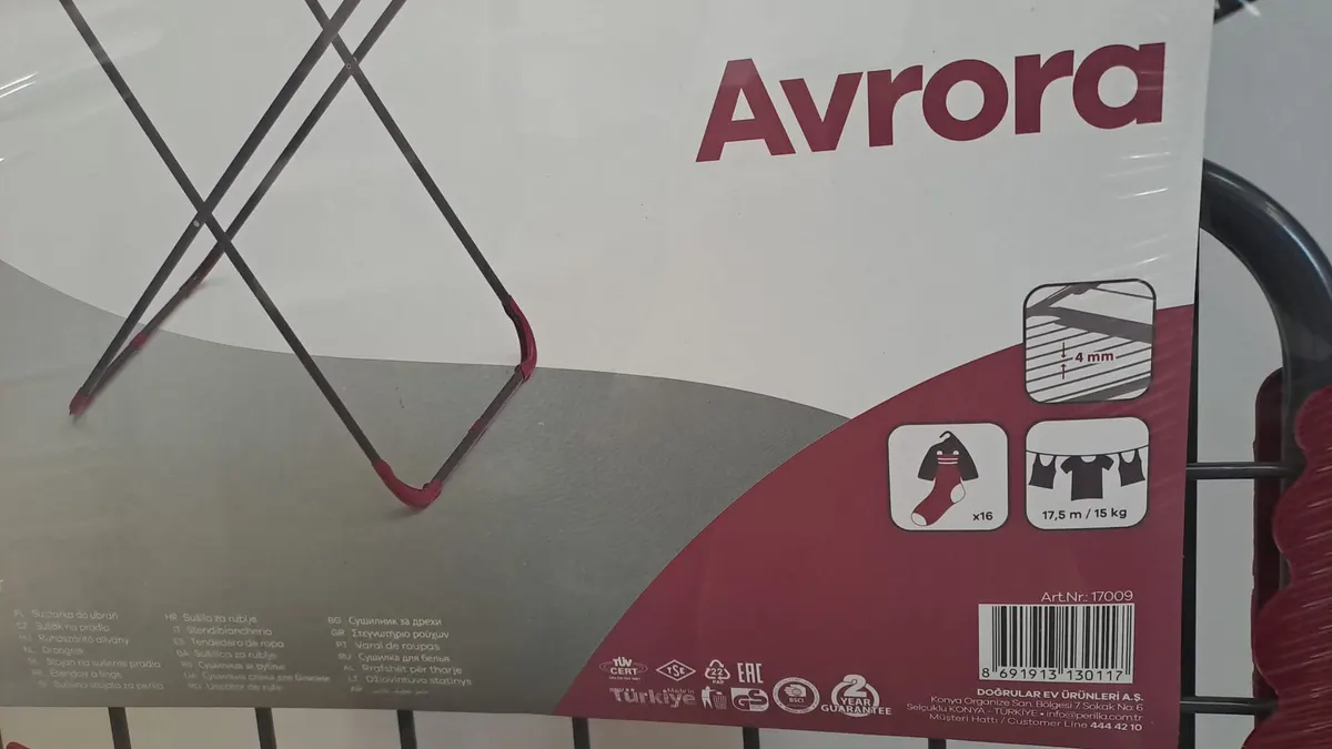 Perilla Kalın Demirli Metal Çamaşır Kurutmalığı Avrora Kmu-17009 4