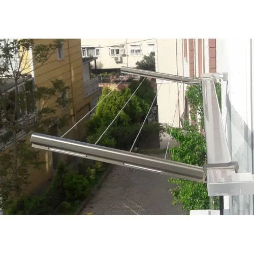 Balkon İÇİN KARE Profil Alüminyum Çamaşır Kurutmalığı - 60X25MM