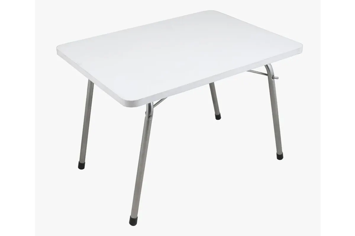 PİKNİK MASASI KATLANIR METAL AYAK BEYAZ ( 44 x 60 cm )