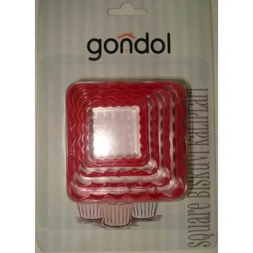 Bisküvi Kalıbı KARE 5 Lİ Gondol G-90311