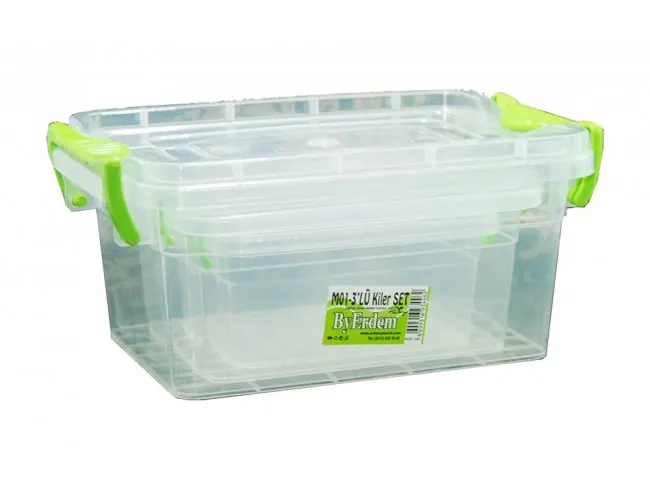 Erdem Kiler BOX 3 LÜ SET ( 0,48 LT + 1 LT + 2 LT ) KOD 446