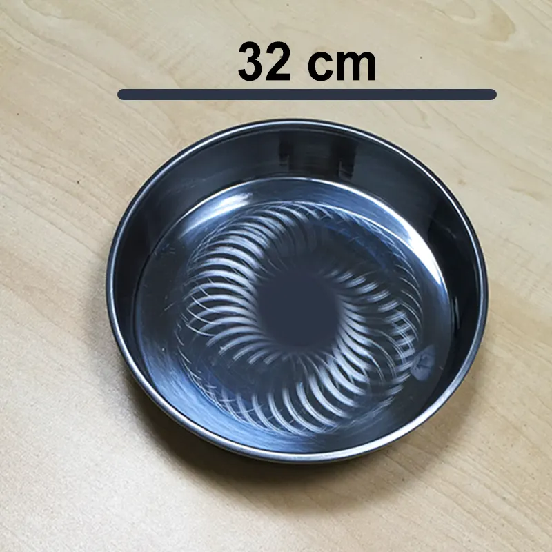 ÇELİK TEPSİ DERİN 2 NO - ÇAP : 32 cm