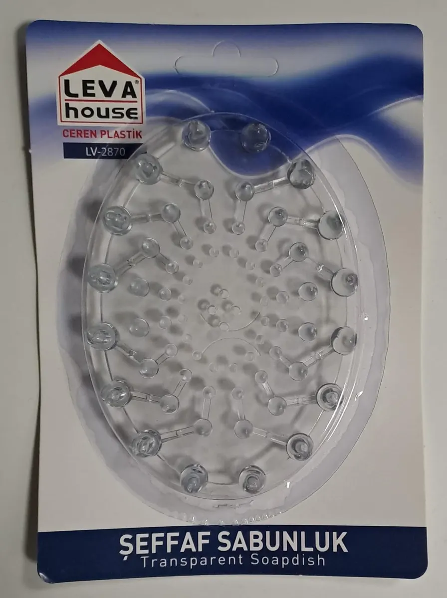 LEVA HOUSE ŞEFFAF SABUNLUK VAKUMLU AMBALAJ ( LV-2870 ) ( 8 x 11 cm )