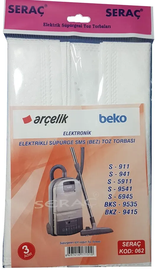 Elektrikli Süpürge TOZ Torbası KOD 062