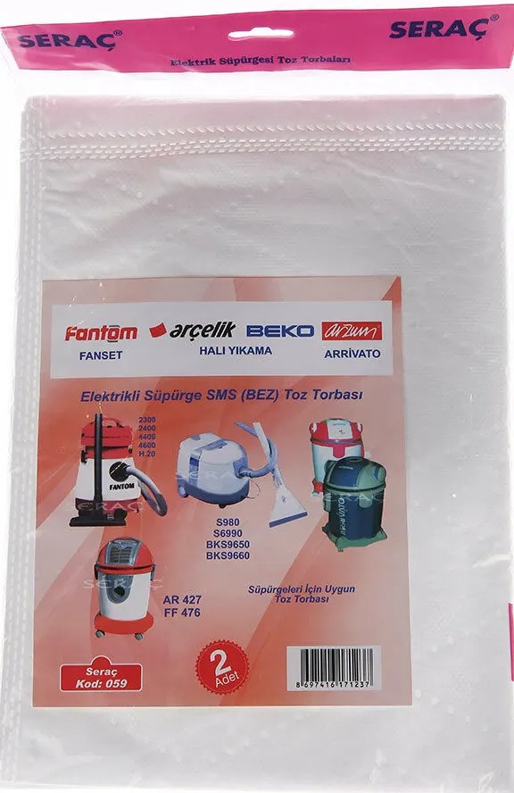 Elektrikli Süpürge TOZ Torbası KOD 059