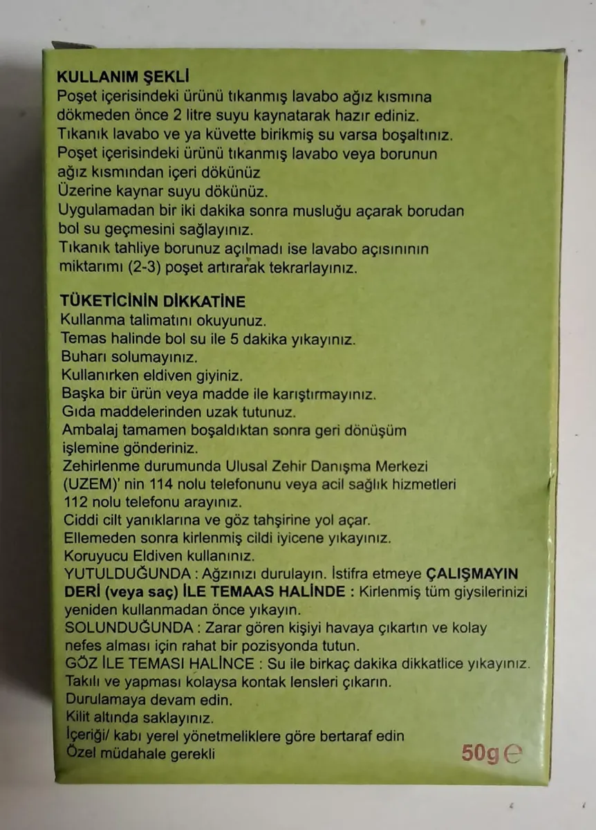 MAXFRESH LAVABO AÇICI 50 gr 2