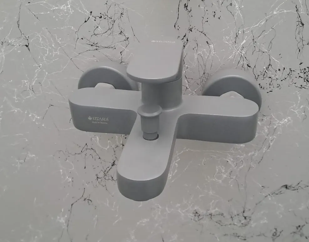 Kerasus Elvin Serisi - MİX Banyo Bataryası 35Ø Antrasit GRİ