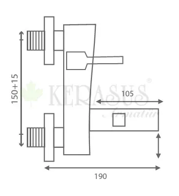 Kerasus Yakut Serisi - MİX LÜX Banyo Bataryası 35Ø 2