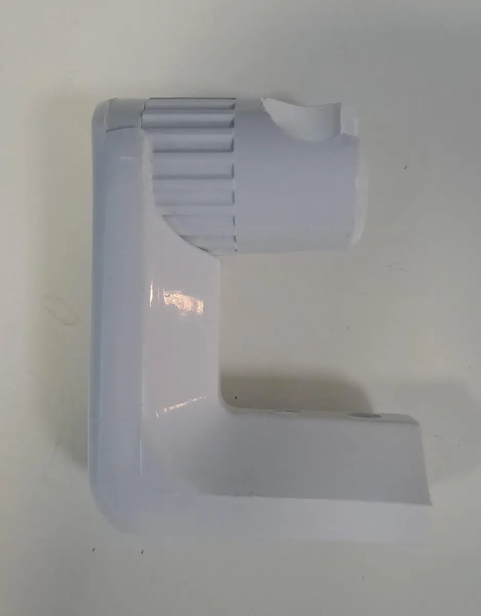 DUŞ Mafsalı - Plastik Hareketli ÇIT Çıtlı Beyaz L TİPİ