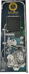 Beyazsu Robot DUŞ SETİ - FLAT DUŞ SETİ - KARE Siyah 3