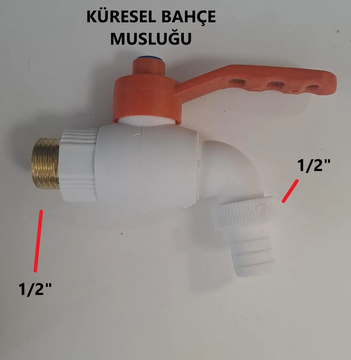 PPRC Bahçe Musluğu 20X1/2 - Turuncu KOL 2