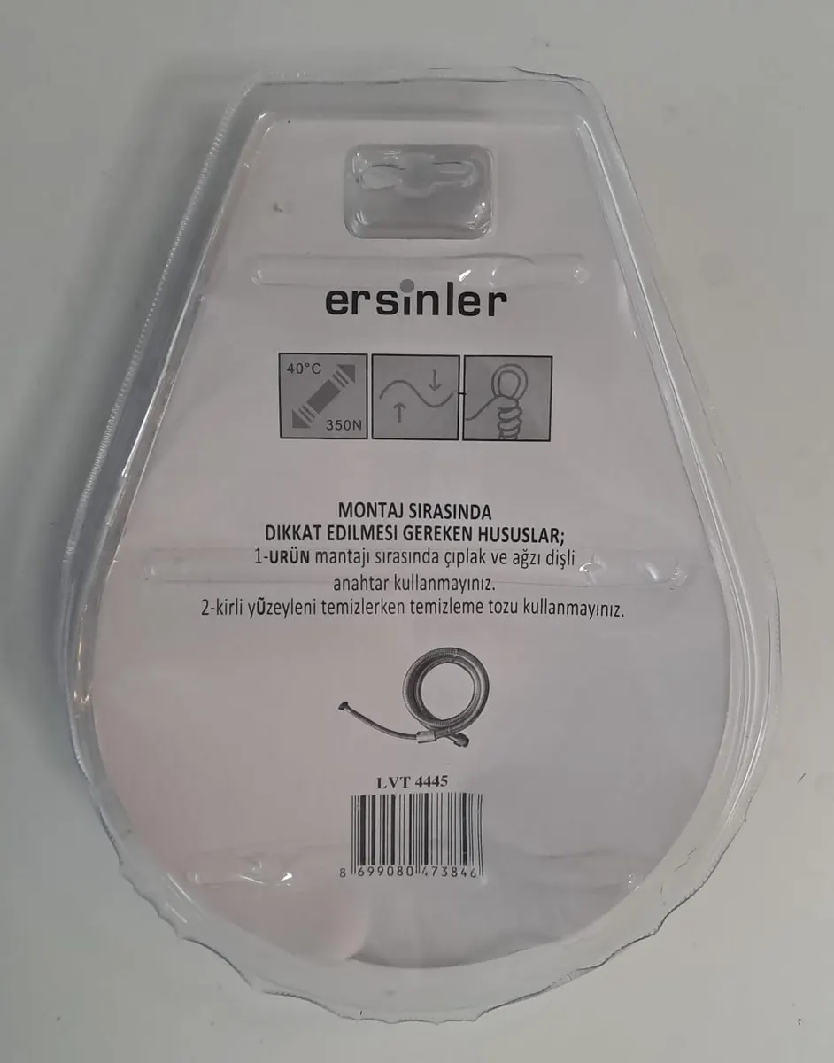 SPİRAL DUŞ HORTUMU ÖRGÜLÜ 150-170cm - SİYAH 3