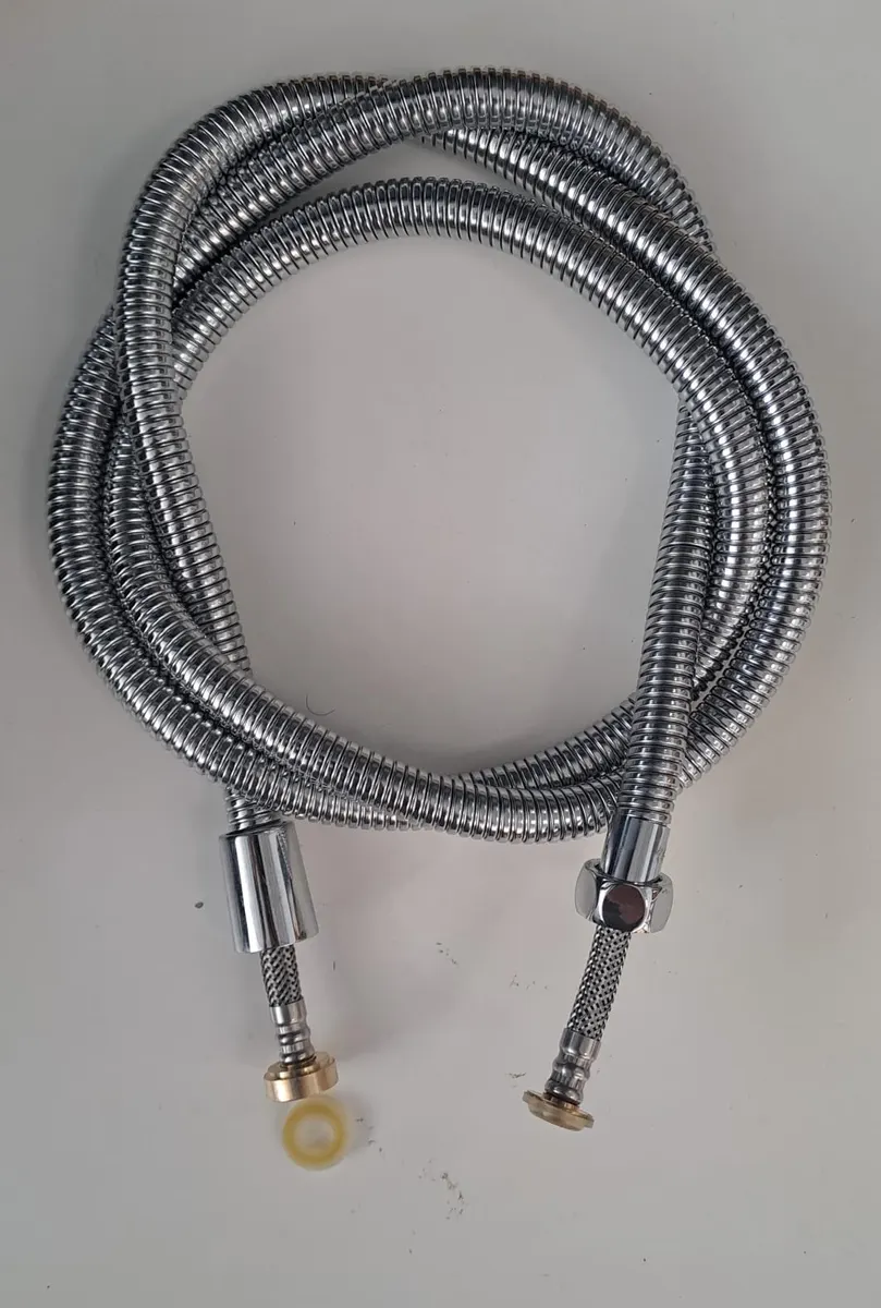 SPİRAL DUŞ HORTUMU LÜX ÇELİK ÖRGÜLÜ METAL SOMUNLU 150 - 170cm