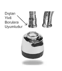 KROM Kubar BORU Kafası - DÜZ 3