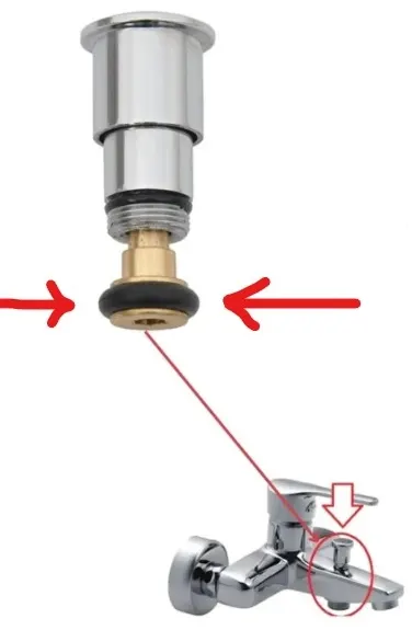 M14- ( DIŞ ÇAP 14 mm - İÇ ÇAPI 8 mm ) AÇ / KAPA MİX BANYO BATARYA KUMANDA & YÖNLENDİRİCİ CONTASI 4