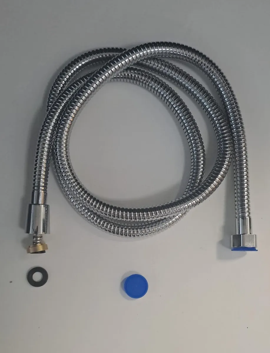 SPİRAL DUŞ HORTUMU 360 DERECE LÜX ÇELİK ÖRGÜLÜ METAL SOMUNLU 150 - 170cm 2