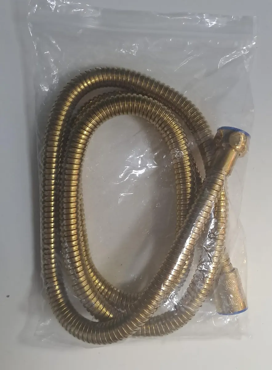 SPİRAL DUŞ HORTUMU 150 cm - GOLD ( ALTIN ) - EKONOMİK ÜRÜNDÜR 2