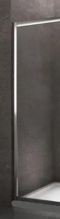 DUŞAKABİN 6mm CAM YAN PANEL 41-60 cm H:190cm - ŞEFFAF
