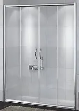 DUŞAKABİN 6mm CAM 2 SABİT 2 ÇALIŞIR 140-160 cm H:190cm