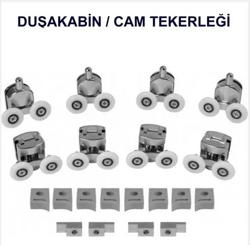 Duşakabin CAM Yedek Parça Kabin Tekeri ( Plastik Gövde ) Takım