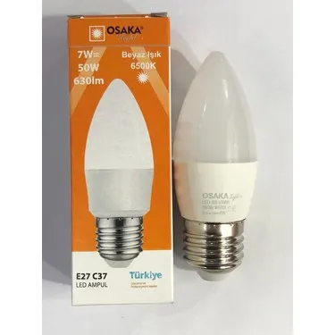 Osaka E27 DUY BUJİ LED Ampul 7W 630 LM Beyaz IŞIK