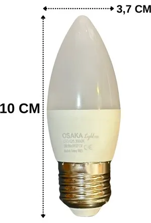 Osaka E27 DUY BUJİ LED Ampul 7W 630 LM Beyaz IŞIK 2