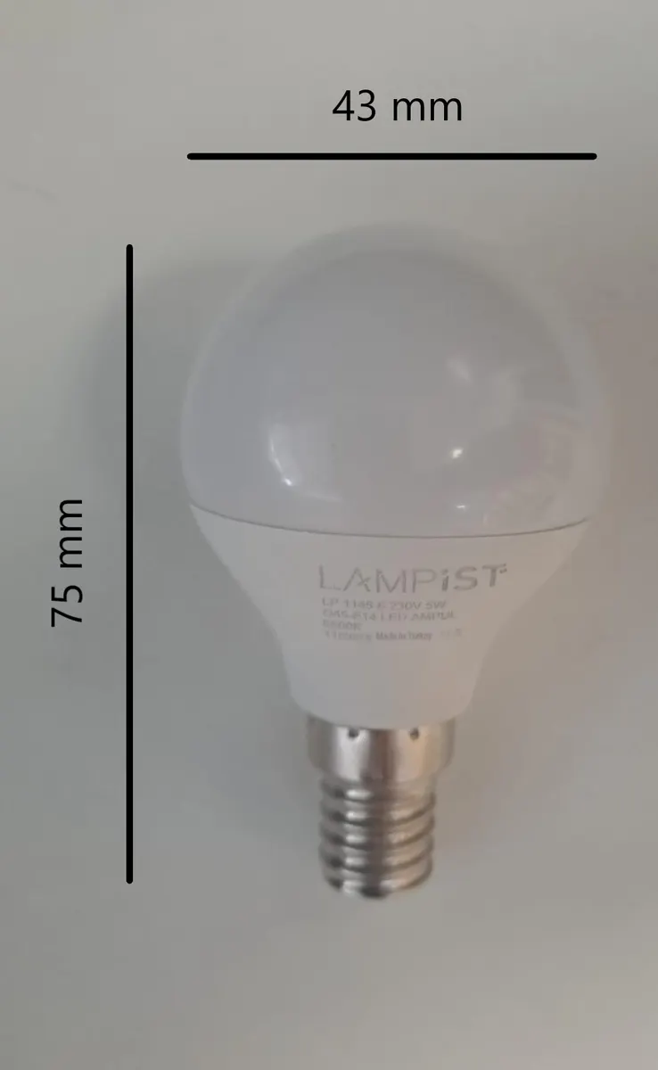 Lampist E14 DUY TOP LED Ampul 5W 580 LM Beyaz IŞIK 6500K G45 3