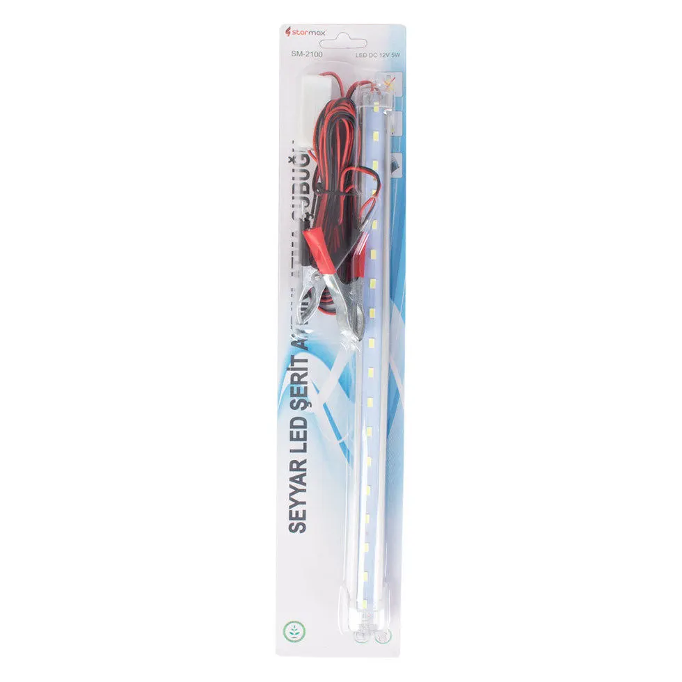 Seyyar LED Şerit Aydınlatma Çubuğu ( 12 VOLT ) Sm-2100 - 12 VOLT AKÜ Uyumlu