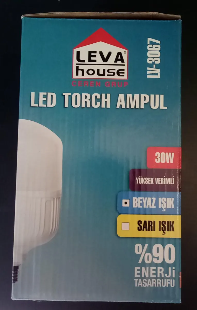 LEVA LED Ampul Torch E27 DUY 30 W 2700LM Beyaz IŞIK 3