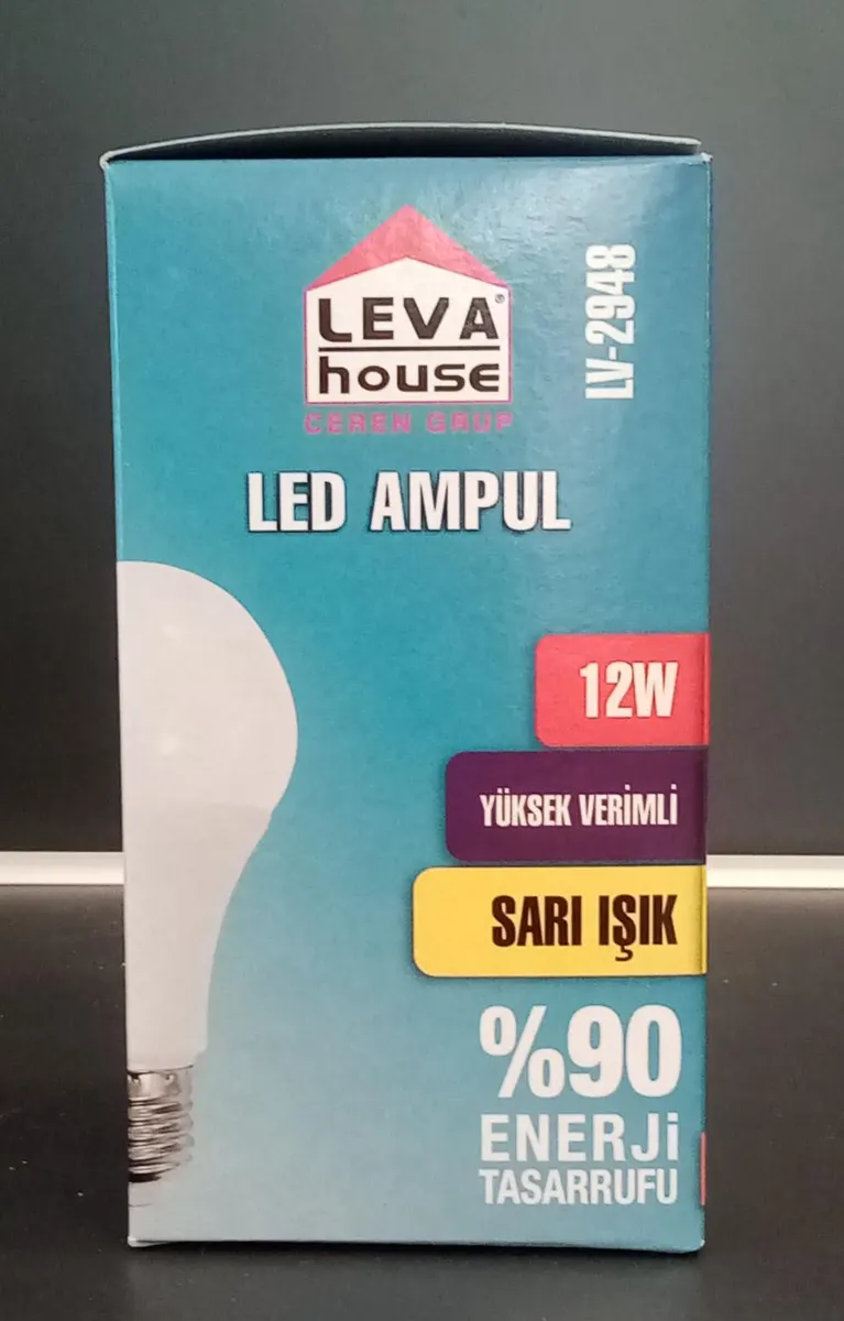LEVA E27 DUY LED Ampul 12 W 1320 LM SARI IŞIK 3