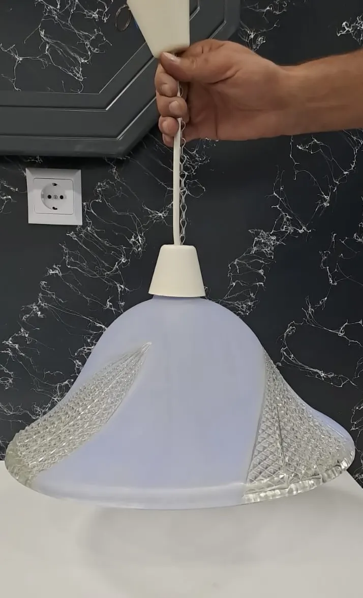 RENKLİ CAM AVİZE ( çap : 39cm ) 2
