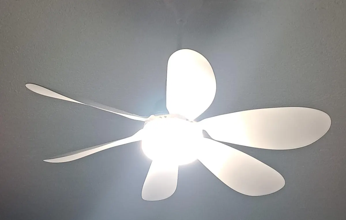 Detachable FAN Light Kumandalı 6 Kanat Pervane LED Ampul 3 RENK IŞIK MODU 24W E27 DUY 5