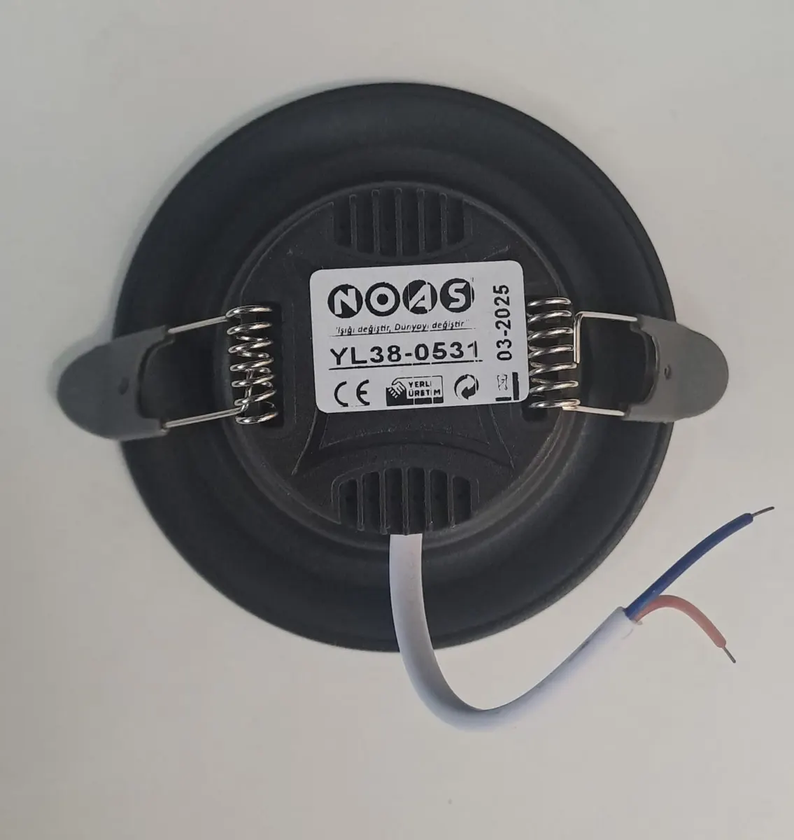 NOAS 5 WATT SMD LED SPOT KROM ÇİZGİ SİYAH KASA BEYAZ IŞIK 450lm 6500K 3